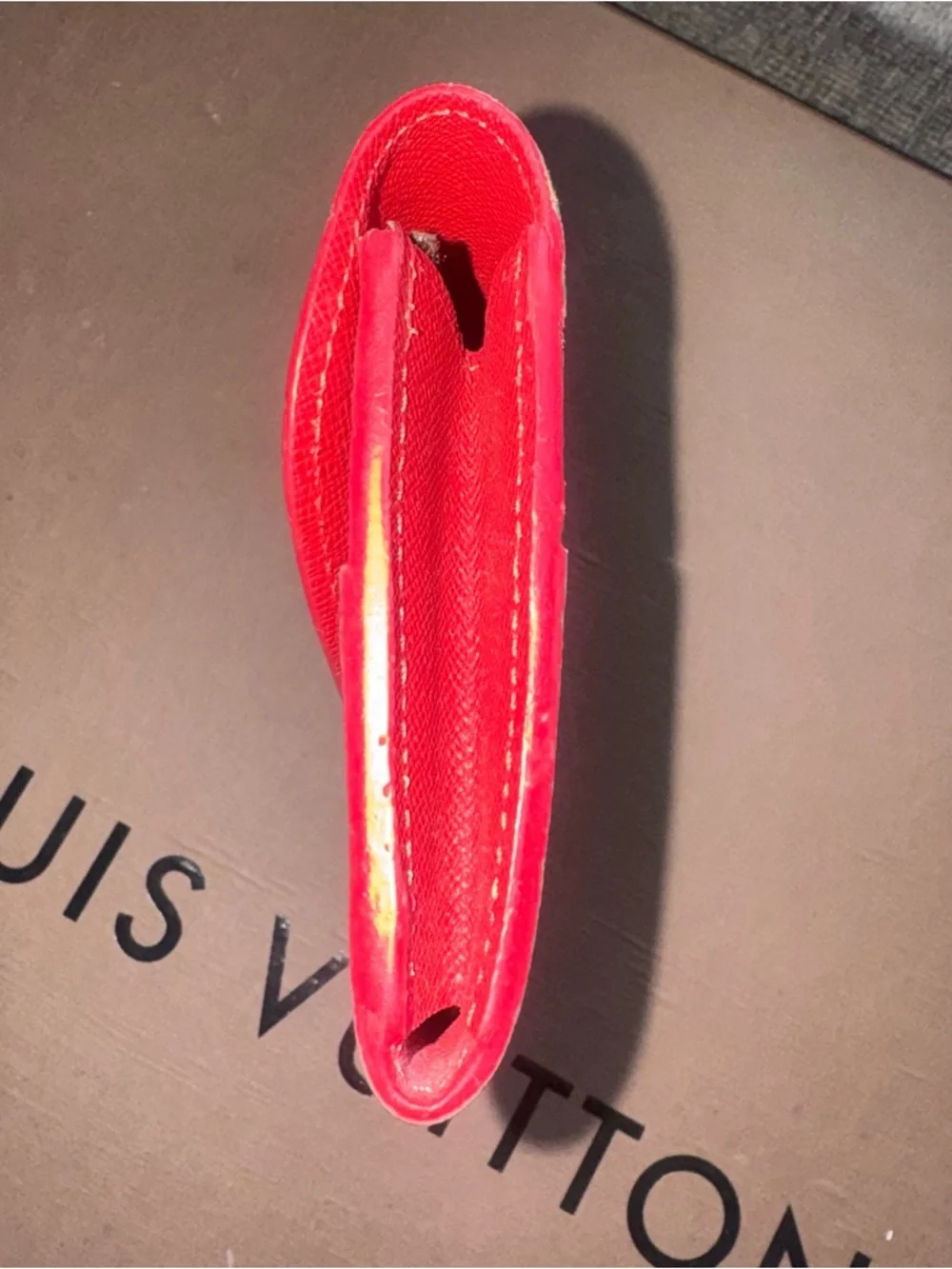 Louis Vuitton Emilie Wallet Damier Ebene Red Interior Long Wallet - Picture 4 of 10